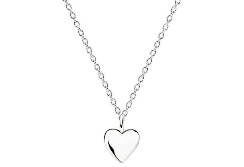 LÖB Kette mit Anhänger 925 Silber Halskette Mini Herz Anhänger Herzkette Herzanhänger Mädchen (Geschenke für Frauen Beste Freundin Mutter Mama Damen zum Geburtstag Weihnachten Weihnachtsgeschenke), Kette Herzform Klein Minimalistisch Geometrisch Modern Leicht Filigran von LÖB
