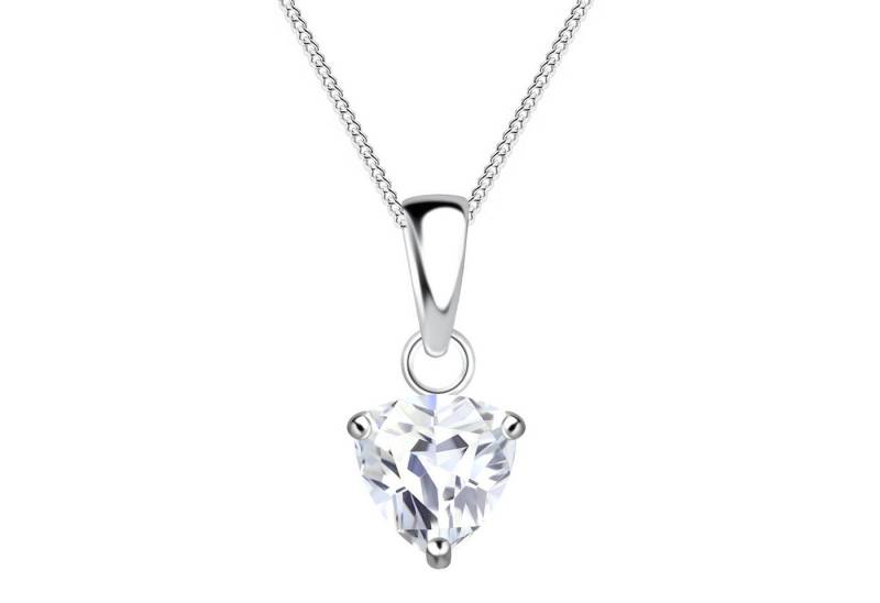 LÖB Kette mit Anhänger 925 Silber Halskette Trilliant Zirkonia Solitär Stein Tropfen Anhänger (Geschenke für Frauen Beste Freundin Mutter Mama Damen zum Geburtstag Weihnachten Weihnachtsgeschenke), Kette Glitzer Steinanhänger Brautschmuck Elegant Tropfenanhänger Braut von LÖB