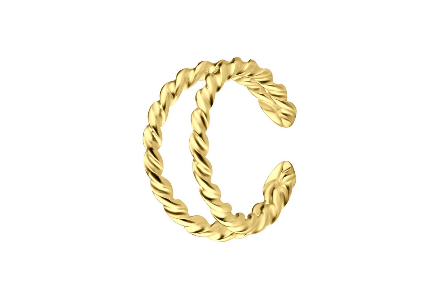 LÖB Ohrklemme 925 Silber Gold vergoldet Ohrklemme Ear Cuff gedreht Fake Ohr Piercing (Geschenke für Frauen Beste Freundin Mutter Mama Damen zum Geburtstag Weihnachten Weihnachtsgeschenke, Inkl. Schmuckbox), Dünn Ohrring Hoop Ring Ohrmanschette Helix Ohrpiercing Tribal Ohrringe von LÖB