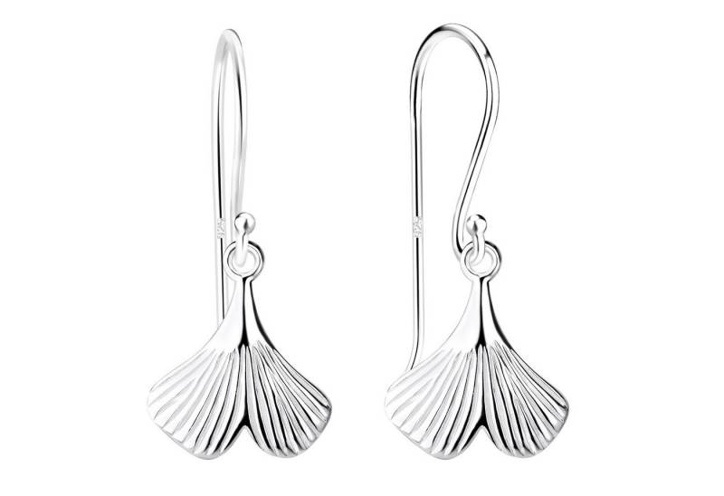 LÖB Paar Ohrhänger 925 Silber Ohrringe Hängend Ginkgo Blatt Anhänger Ohrhänger Lang Boho (Geschenke für Frauen Beste Freundin Mutter Mama Damen zum Geburtstag Weihnachten Weihnachtsgeschenke, Inkl. Schmuckbox), Geometrisch Minimalistisch Modern Blatt Blätter Ginkgoblatt Ginko von LÖB