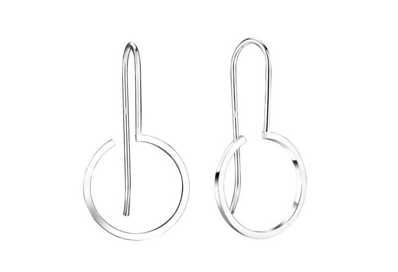 LÖB Paar Ohrhänger 925 Silber Ohrringe Hängend Ring Kreis Offen Anhänger Ohrhänger Modern (Geschenke für Frauen Beste Freundin Mutter Mama Damen zum Geburtstag Weihnachten Weihnachtsgeschenke, Inkl. Schmuckbox), Hängeohrringe Minimalistisch Geometrisch Brautschmuck Schlicht Dezent von LÖB