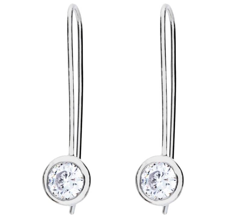 LÖB Paar Ohrhänger Silber Ohrringe Hängend Zirkonia Stein Tropfen Anhänger Ohrhänger (Geschenke für Frauen Beste Freundin Mutter Mama Damen zum Geburtstag Weihnachten Weihnachtsgeschenke, Inkl. Schmuckbox), Glitzer Tropfenanhänger Tropfenform Hängeohrringe Brautschmuck Kurz von LÖB