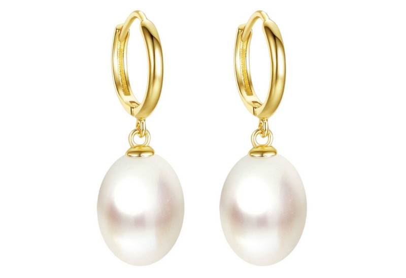 LÖB Perlenohrringe 925 Silber Gold Ohrringe Hängend Zuchtperlen Tropfen Anhänger Creolen (Geschenke für Frauen Beste Freundin Mutter Mama Damen zum Geburtstag Weihnachten Weihnachtsgeschenke, Inkl. Schmuckbox), Damen Perlenohrringe vergoldet echte Perlen Brautschmuck weiß Oval LÖB Perlenohrringe 925 Silber Gold Ohrringe Hängend Zuchtperlen Tropfen Anhänger Creolen (Geschenke für Frauen Beste Freundin Mutter Mama Damen zum Geburtstag Weihnachten Weihnachtsgeschenke, Inkl. Schmuckbox), Damen Perlenohrringe vergoldet echte Perlen Brautschmuck weiß Oval von LÖB