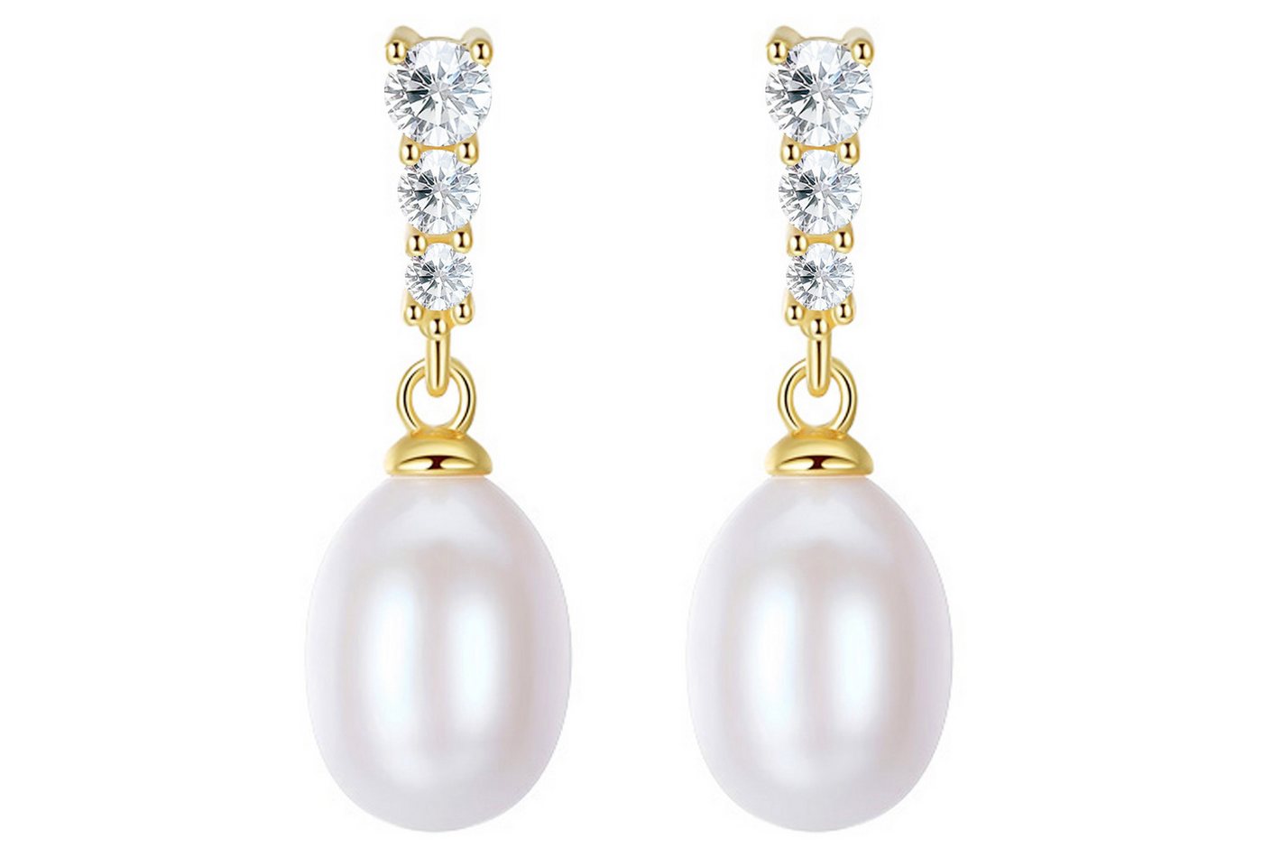 LÖB Perlenohrringe 925 Silber Gold Ohrringe Hängend Zuchtperlen Zirkonia Tropfen Perlen (Geschenke für Frauen Beste Freundin Mutter Mama Damen zum Geburtstag Weihnachten Weihnachtsgeschenke, Inkl. Schmuckbox), Perlenohrringe Glitzer Strass Stein Anhänger Brautschmuck Ohrstecker LÖB Perlenohrringe 925 Silber Gold Ohrringe Hängend Zuchtperlen Zirkonia Tropfen Perlen (Geschenke für Frauen Beste Freundin Mutter Mama Damen zum Geburtstag Weihnachten Weihnachtsgeschenke, Inkl. Schmuckbox), Perlenohrringe Glitzer Strass Stein Anhänger Brautschmuck Ohrstecker von LÖB