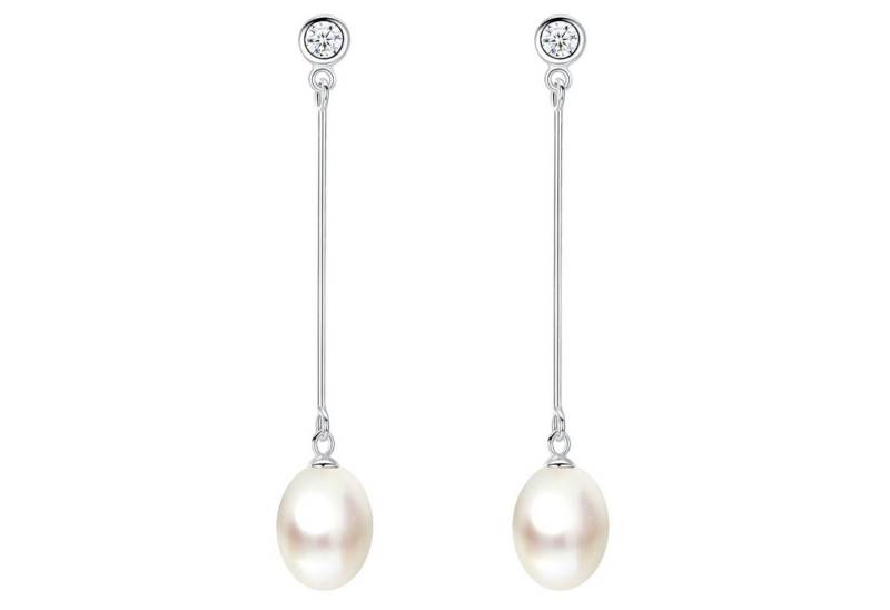LÖB Perlenohrringe 925 Silber Ohrringe Hängend Zuchtperlen Zirkonia Tropfen Anhänger Lang (Geschenke für Frauen Beste Freundin Mutter Mama Damen zum Geburtstag Weihnachten Weihnachtsgeschenke, Inkl. Schmuckbox), Damen Ohrhänger Perlenohrringe Perlen Strass Stein Brautschmuck weiß LÖB Perlenohrringe 925 Silber Ohrringe Hängend Zuchtperlen Zirkonia Tropfen Anhänger Lang (Geschenke für Frauen Beste Freundin Mutter Mama Damen zum Geburtstag Weihnachten Weihnachtsgeschenke, Inkl. Schmuckbox), Damen Ohrhänger Perlenohrringe Perlen Strass Stein Brautschmuck weiß von LÖB