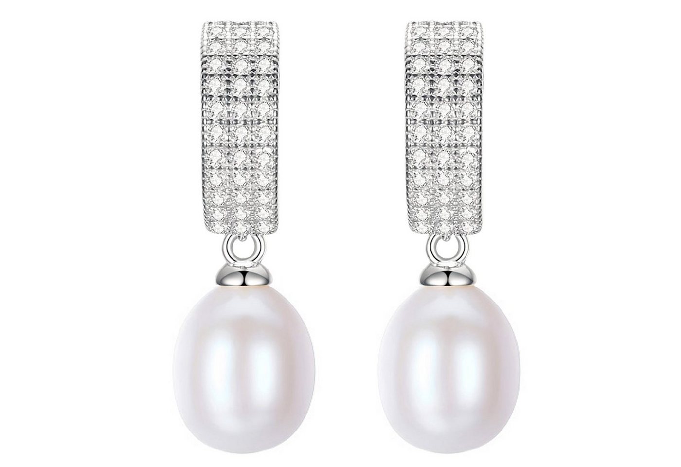 LÖB Perlenohrringe 925 Silber Ohrringe Hängend Zuchtperlen Zirkonia Tropfen Anhänger weiß (Geschenke für Frauen Beste Freundin Mutter Mama Damen zum Geburtstag Weihnachten Weihnachtsgeschenke, Inkl. Schmuckbox), Damen Perlenohrringe Glitzer Strass Steine echte Perlen Brautschmuck LÖB Perlenohrringe 925 Silber Ohrringe Hängend Zuchtperlen Zirkonia Tropfen Anhänger weiß (Geschenke für Frauen Beste Freundin Mutter Mama Damen zum Geburtstag Weihnachten Weihnachtsgeschenke, Inkl. Schmuckbox), Damen Perlenohrringe Glitzer Strass Steine echte Perlen Brautschmuck von LÖB