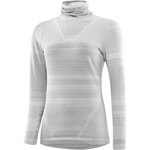 Löffler Damen Transtex Retr'X Rollneck Longsleeve, Grey Melange, EU 32-34 von Löffler