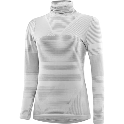 LÖFFLER Damen Transtex Retr'X Rollneck Longsleeve, Grey Melange, EU 36-38 von Löffler