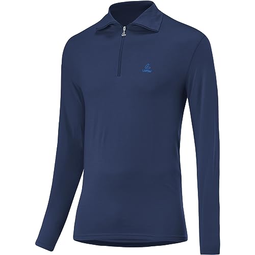 Löffler Herren Transtex Basic CF Zip Longsleeve, Dark Blue, 48 von Löffler