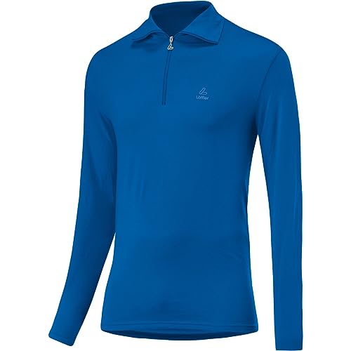 Löffler Herren Transtex Basic CF Zip Longsleeve, marin, 48 von Löffler