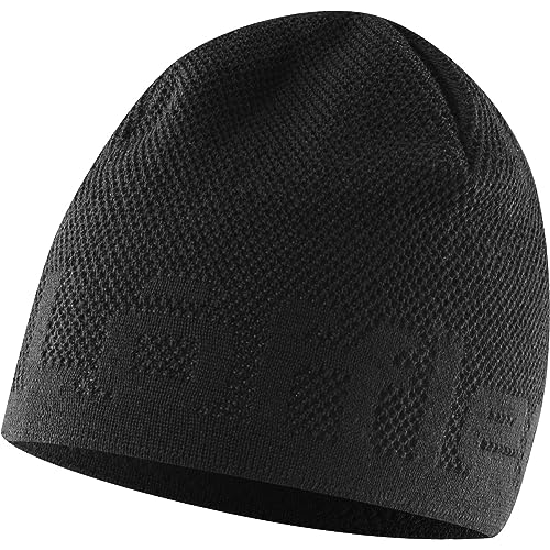 Löffler Knitted Logo Mütze, Black, ONE Size von Löffler