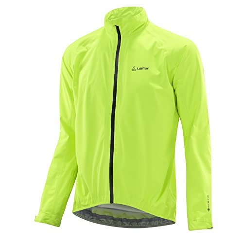 LÖFFLER M Bike Jacke GTX Active Gelb - Gore-Tex wasserdichte Funktionelle Herren Gore-Tex Jacke, Größe 50 - Farbe Neo von Löffler