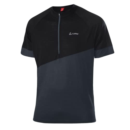 LÖFFLER M Bike Shirt HZ Merino-Tencel Onyx (50) von Löffler