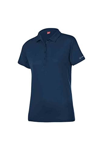 Löffler W Poloshirt Tencel Cf Blau - Atmungsaktives schnelltrocknendes Damen Poloshirt, Größe 48 - Farbe Dark Blue von Löffler