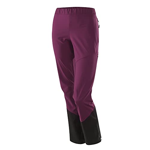 LÖFFLER W Touring Pants As Lila - Wasserabweisende atmungsaktive Damen Skihose, Größe 38 - Farbe Burgund von LÖFFLER