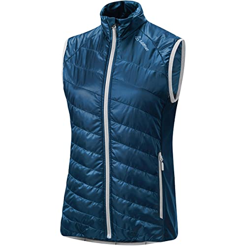 LÖFFLER W Weste Primaloft 60 Blau - Primaloft Warme Wasserabweisende Damen Primaloft Weste, Größe 40 - Farbe Deep Wate von Löffler