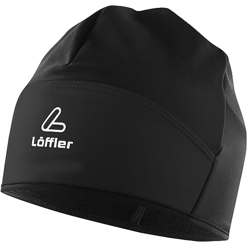 Löffler Windstopper Flaps Mütze, Black, ONE Size von Löffler