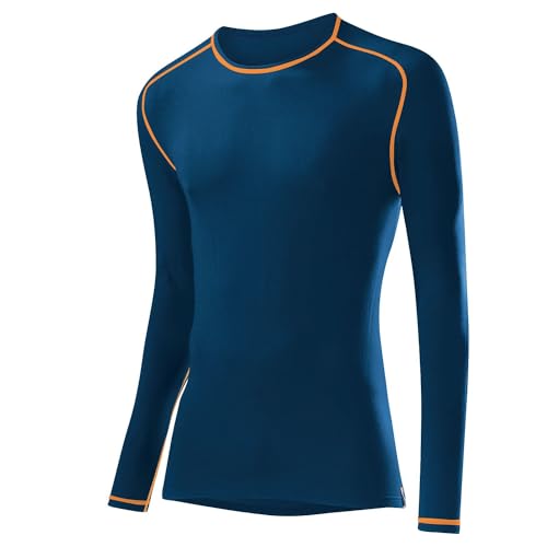 Löffler 10732 - M Shirt L/S TRANSTEX WARM 472 DEEP Water 472 DEEP Water/Sunset Gr. 54 von Löffler