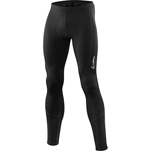 Löffler Basic Gel Lange Fahrradtights Herren schwarz von Löffler