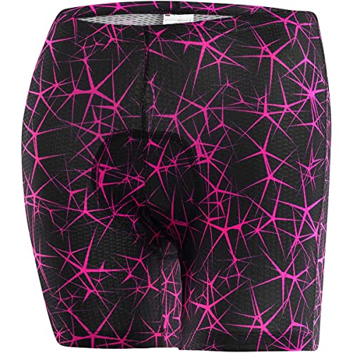 Löffler Damen Blog-Style Unterhose mit Sitzpolster, Black-neon pink, 44 von Löffler