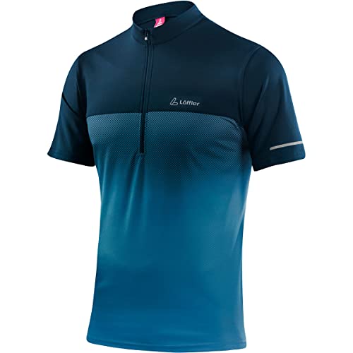 Löffler Flow Half-Zip Fahrrad Shirt Herren blau von Löffler