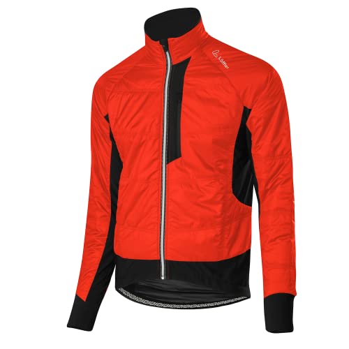 Loeffler M Bike ISO-Jacket Primaloft Mix Rot, Herren Primaloft Windbreaker, Größe 50 - Farbe Fiesta von Löffler