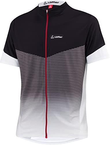 Löffler Stream Full Zip Fahrradshirt Herren Silber/grau Größe EU 60 2022 Radtrikot kurzärmlig von Löffler