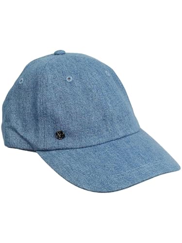LOEVENICH Damen Denim Basecap mit verstellbarem Metall-Verschluss aus Baumwolle Stonewashed Blue von LOEVENICH
