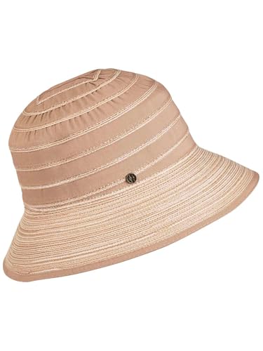 LOEVENICH Damen Glockenhut mit Highlight-Streifen aus Polyester - knautschbar und mit elastischem Innenband in One Size von LOEVENICH