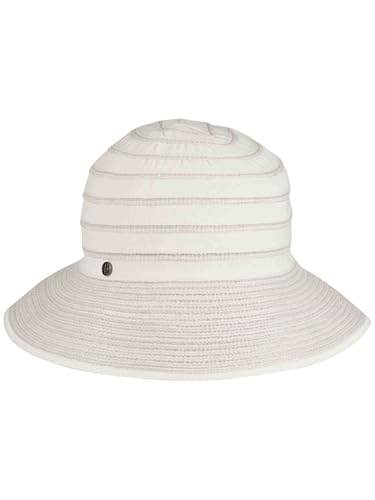 LOEVENICH Damen Glockenhut mit Highlight-Streifen aus Polyester - knautschbar und mit elastischem Innenband in One Size von LOEVENICH