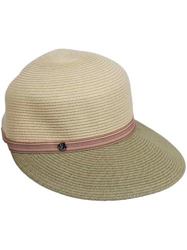 LOEVENICH Damen Kappe mit weitem andersfarbigem Visier und Klettverschluss - EIN Must-Have für die Sonne Antique White von LOEVENICH