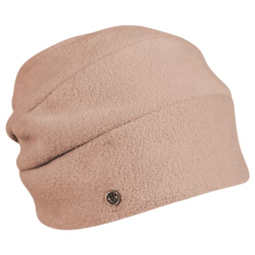 LOEVENICH Damen Winter-Mütze | Fleece-Mütze | Beanie aus weichem Polar Soft Fleece (One Size, Dunkles Beige) von LOEVENICH