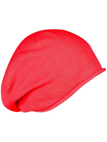LOEVENICH klassische Damen Beanie aus Baumwolle in One Size - hautfreundlich und mit hochgerolltem Rand von LOEVENICH