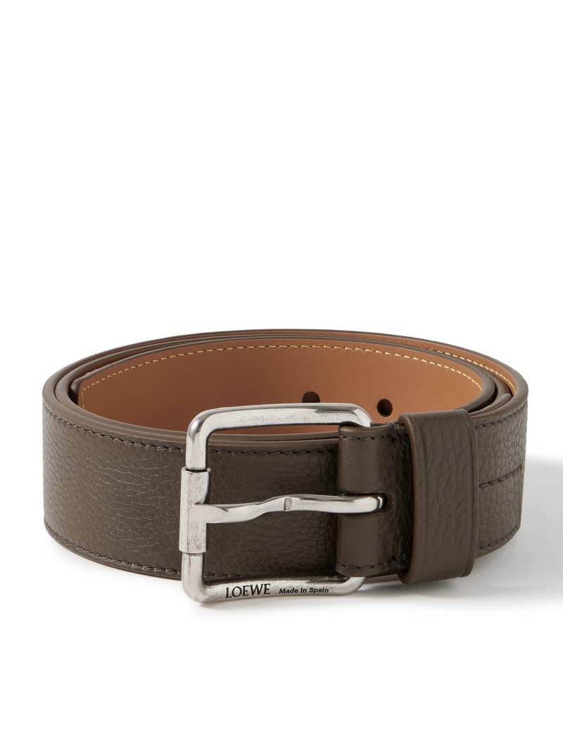 LOEWE - 4cm Roller Curve Full-Grain Leather Belt - Men - Brown - EU 100 von LOEWE