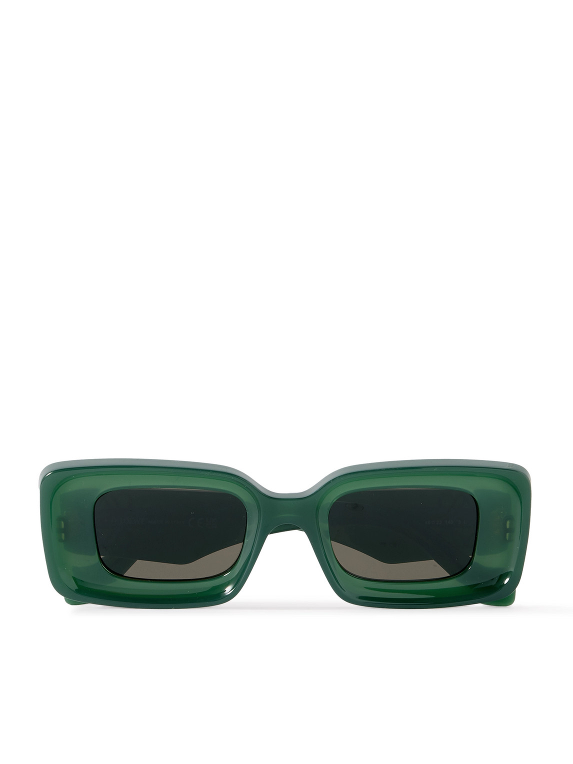 LOEWE - Anagram Rectangular-Frame Acetate Sunglasses - Men - Green LOEWE - Anagram Rectangular-Frame Acetate Sunglasses - Men - Green von LOEWE
