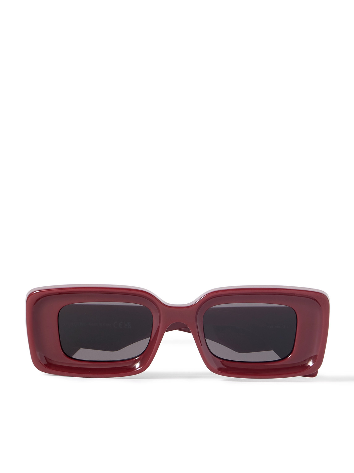 LOEWE - Anagram Rectangular-Frame Acetate Sunglasses - Men - Red von LOEWE