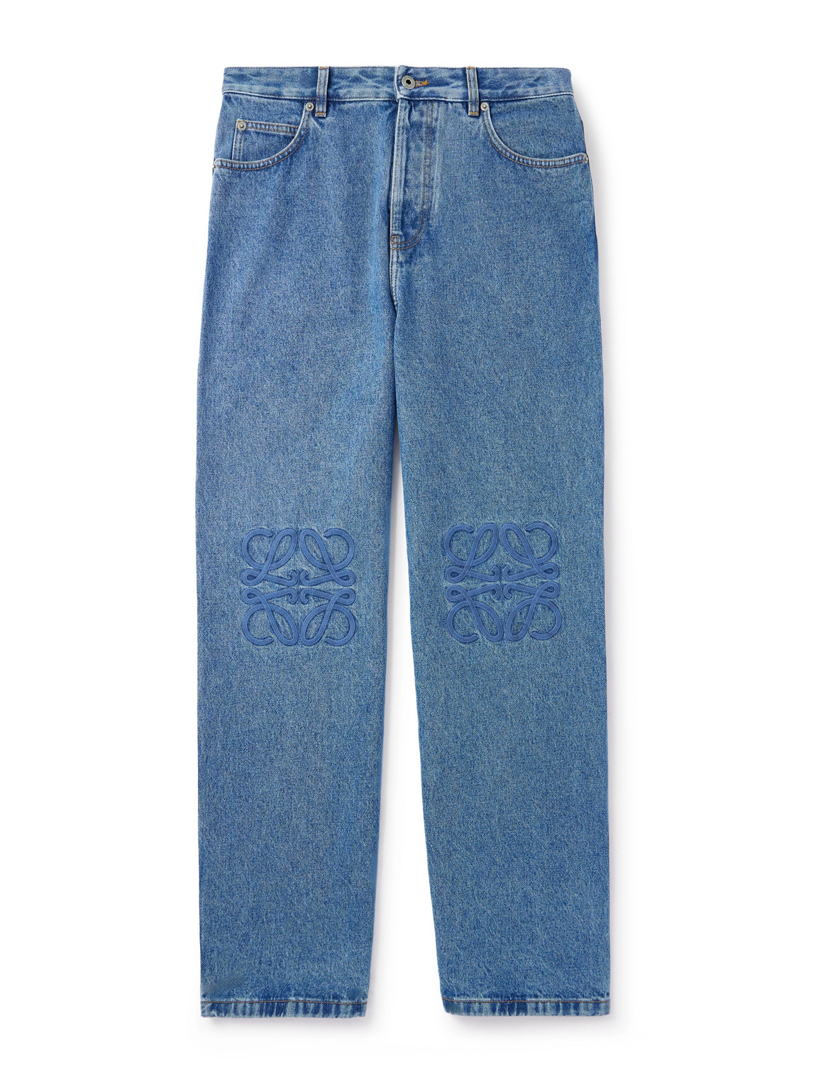 LOEWE - Anagram Wide-Leg Logo-Embroidered Jeans - Men - Blue - IT 48 LOEWE - Anagram Wide-Leg Logo-Embroidered Jeans - Men - Blue - IT 48 von LOEWE