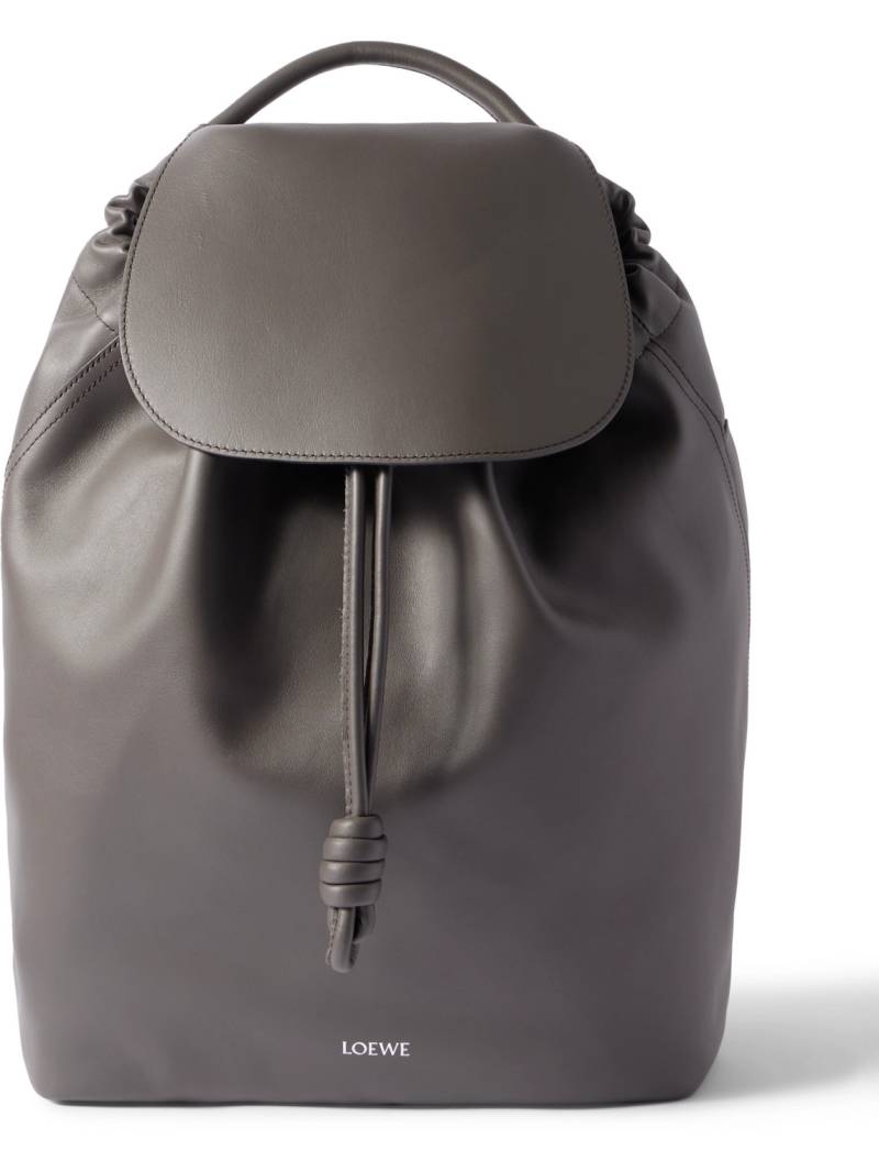 LOEWE - Flamenco Leather Backpack - Men - Gray von LOEWE