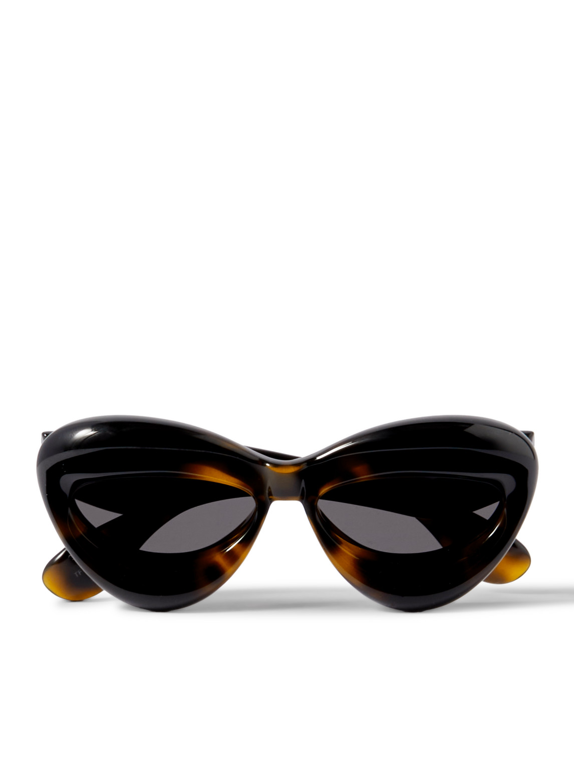 LOEWE - Injected Round-Frame Tortoiseshell Acetate Sunglasses - Men - Tortoiseshell von LOEWE