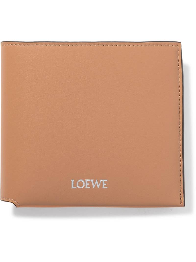 LOEWE - Logo-Print Leather Billfold Wallet - Men - Neutrals von LOEWE