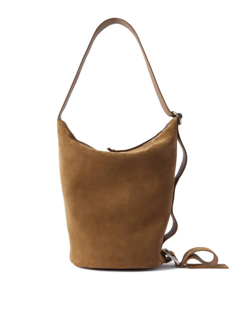 LOEWE - Loop Suede Tote - Men - Brown von LOEWE