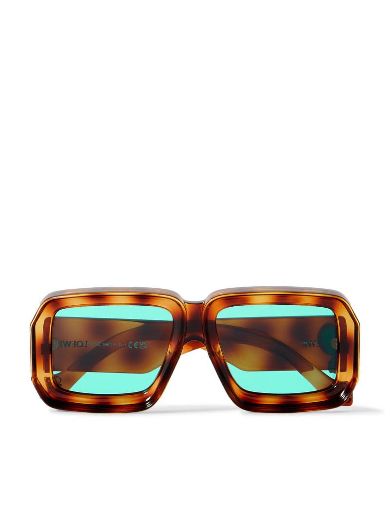 LOEWE - Paula's Ibiza Dive Oversized Square-Frame Tortoiseshell Acetate Sunglasses - Men - Tortoiseshell LOEWE - Paula's Ibiza Dive Oversized Square-Frame Tortoiseshell Acetate Sunglasses - Men - Tortoiseshell von LOEWE