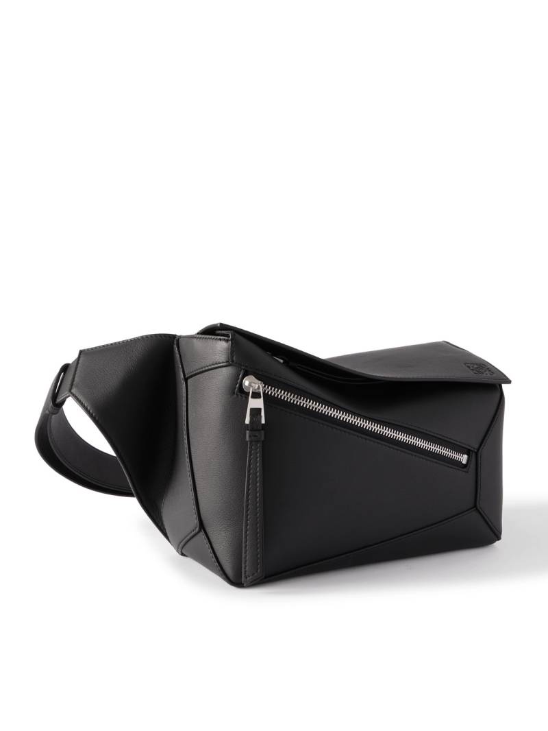 LOEWE - Puzzle Edge Small Leather Belt Bag - Men - Black von LOEWE