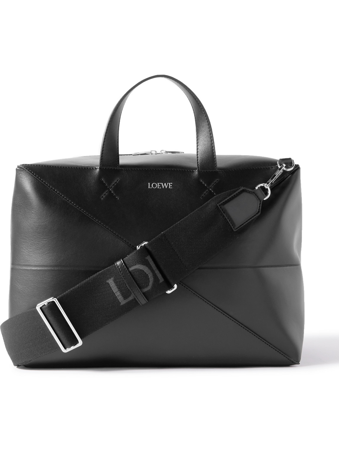 LOEWE - Puzzle Fold Large Convertible Leather Holdall - Men - Black von LOEWE