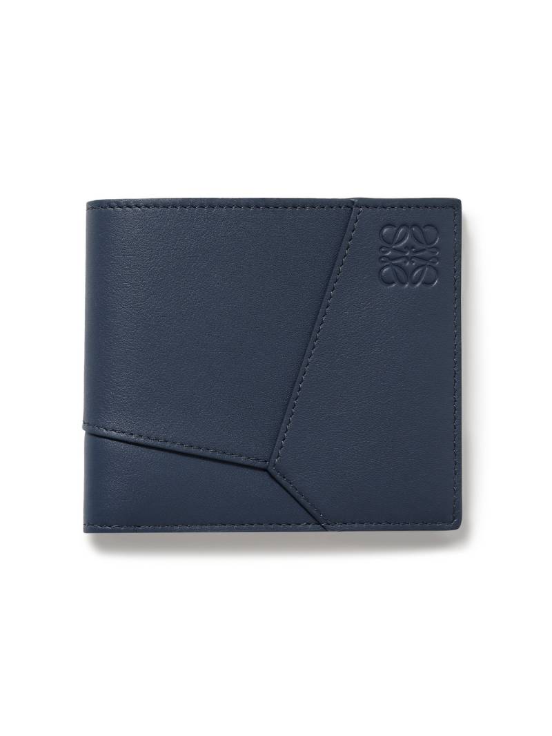 LOEWE - Puzzle Logo-Debossed Leather Billfold Wallet - Men - Blue von LOEWE