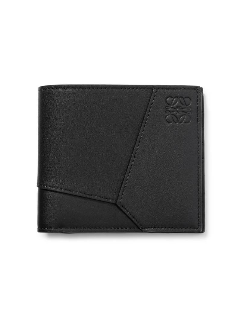 LOEWE - Puzzle Logo-Embossed Leather Billfold Wallet - Men - Black von LOEWE