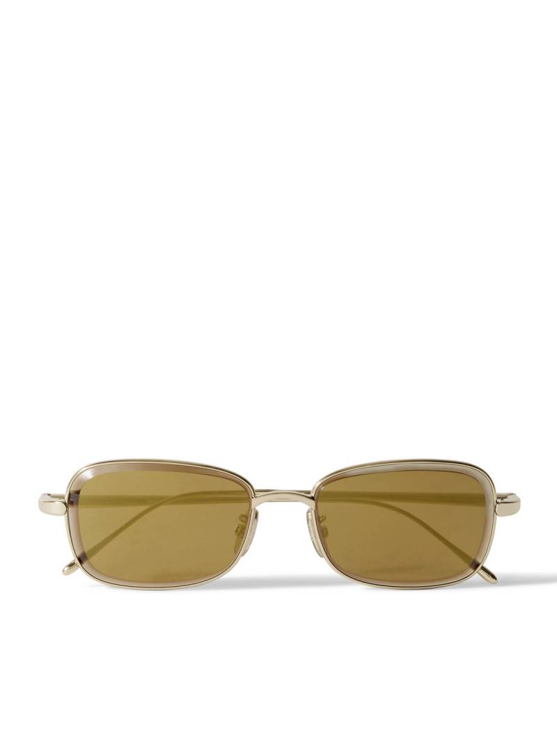 LOEWE - Square-Frame Gold-Tone Sunglasses - Men - Gold von LOEWE