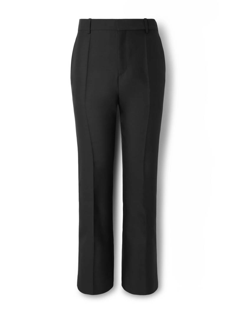 LOEWE - Straight-Leg Wool and Silk-Blend Tuxedo Trousers - Men - Black - IT 48 von LOEWE