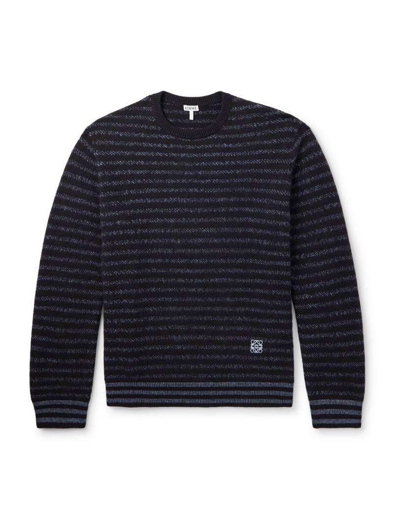 LOEWE - Striped Wool-Blend Sweater - Men - Blue - L von LOEWE