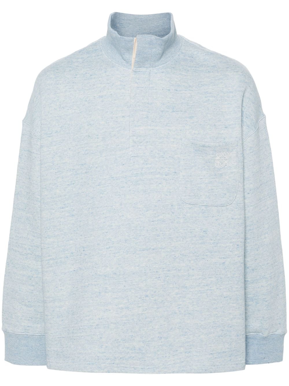 LOEWE Sweatshirt mit Anagram-Stickerei - Blau von LOEWE